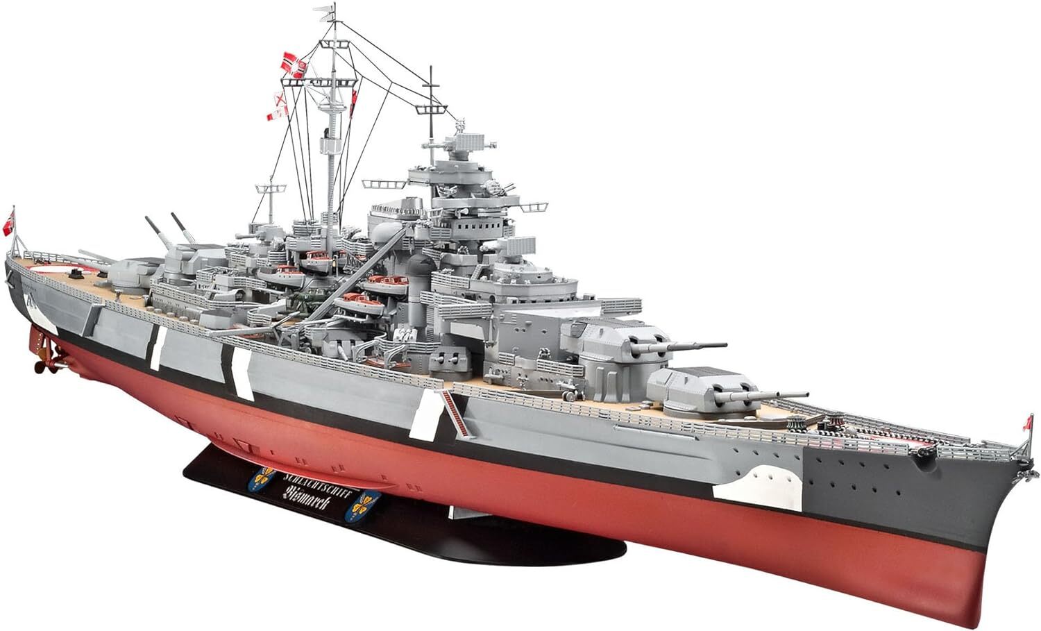 Revell RV05040 Bismarck, das größte und modernste Schlachtschiff Seiner Zeit, 1:350, 71,8cm